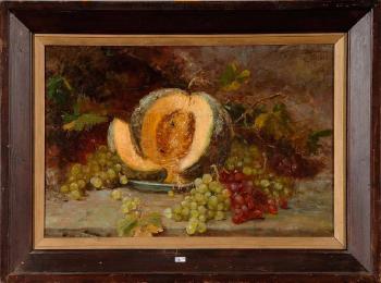 Nature morte aux fruits by 
																	Adolphe Vanderschelden