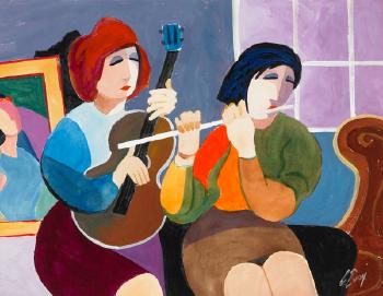 Musicians by 
																	Arthur Evoy
