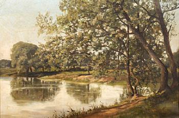 The Brent at Brentford by 
																	Auguste Ballin