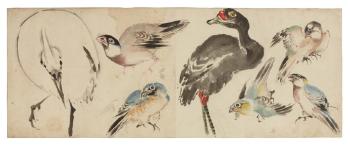 Groupe de sept oiseaux by 
																	 Taito II