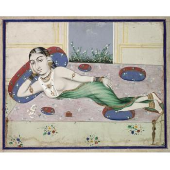 A Reclining Lady by 
																	 Jaipur School