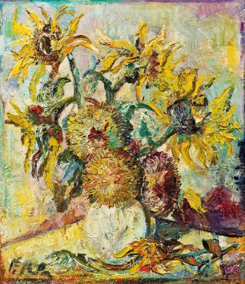 Sonnenblumen by 
																	Rudolf Raimund Ballabene
