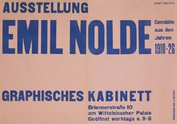 Ausstellung Emil Nolde by 
																	Jan Tschichold