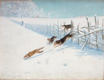 Fox hunt by 
																			Alexis Ankarcrona