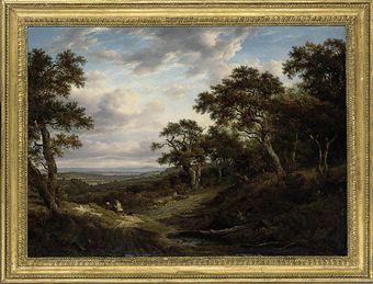 A view near Woburn, Bedfordshire by 
																	Patrick Nasmyth