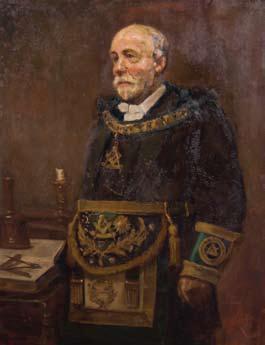 Portrait of R.W. Bro. James Gore by 
																	Alfred Henry O'Keefe