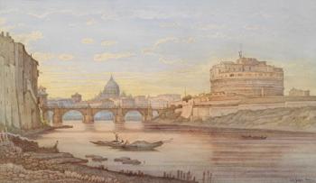 Vom Tiberufer in Rome by 
																	Julius Zielke