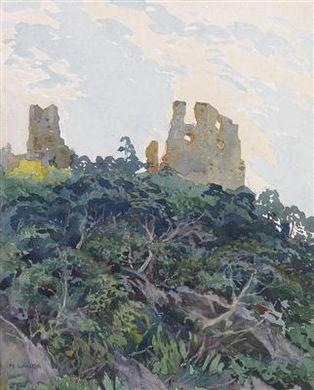 Senftenberg ruin by 
																	Hubert Landa