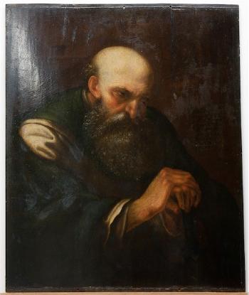 Der Apostel Paulus, die Hände auf ein Schwert gestützt by 
																			Gyorgy Falkoner