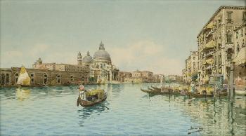 Der Canale Grande mit Santa Maria della Salute by 
																	 Baldo