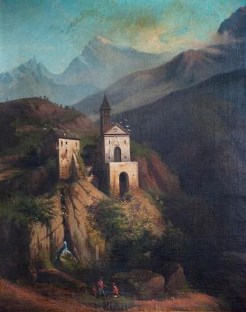 Garibaldini a Bezzecca by 
																	Felice Zennaro