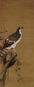 Hawk on a branch by 
																	Tsuruzawa Moriteru Tanryu