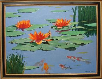 Lily pond by 
																			Jack Coggins