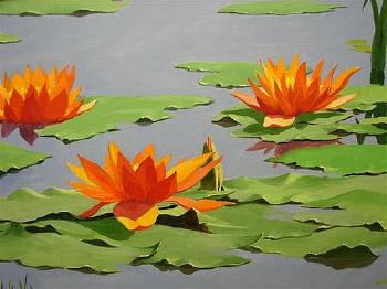 Lily pond by 
																			Jack Coggins