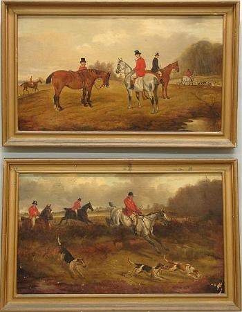 Hunt scenes by 
																			Hilah Mary Wheeler Remaily