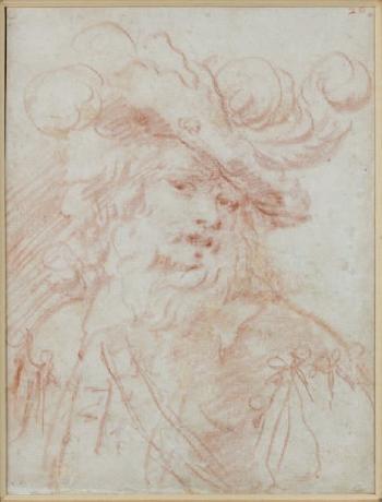 Homme en buste portant un chapeau by 
																	Jean de Saint-Igny
