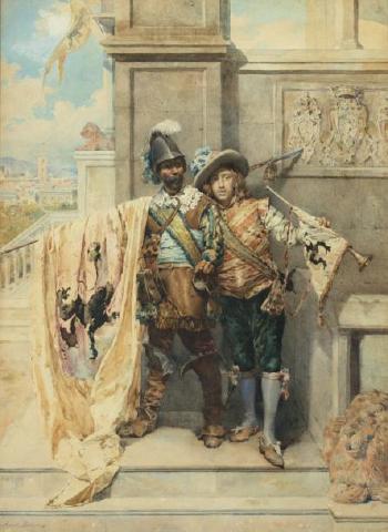 Les soldats de Garibaldi by 
																	Augusto Ballerini