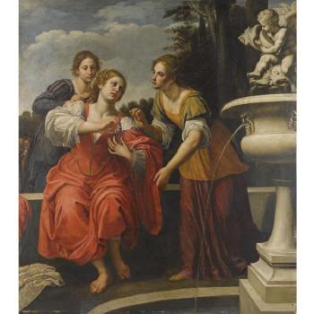 Susanna At The Well by 
																	Ottavio Vannini