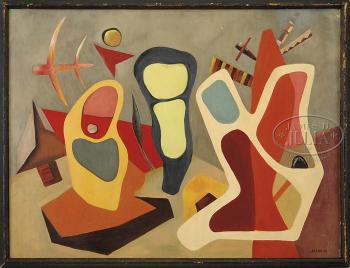 Modern abstract by 
																	Leonard Balish