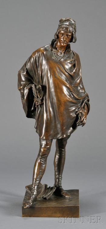 Figure depicting Francois Villon by 
																	Jean Francois Marie Etcheto