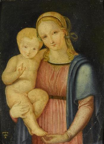 Madonna and child by 
																	Theodor Falckeisen