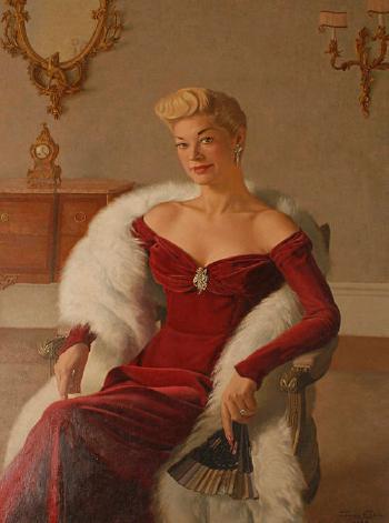 Portrait of Mrs Cowan by 
																	James Eddie