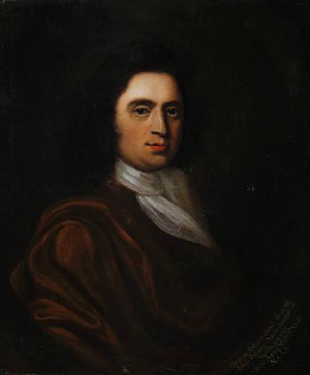 Portrait of George Palmer, half-length, in a brown mantel and white chemise by 
																	Edward Burgoigne