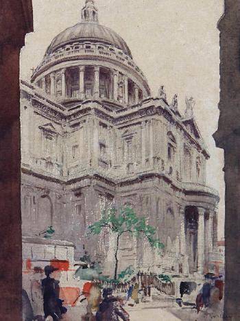 St Paul's cathedral by 
																	Alexander Mason Trotter