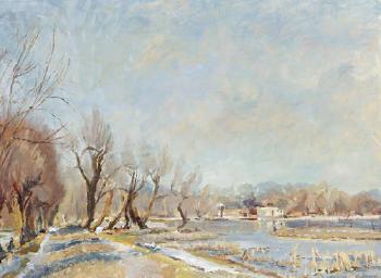 Stockers Lake in Winter by 
																	Hubert Andrew Freeth
