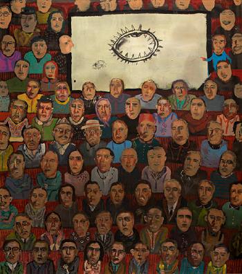 The spectators by 
																	Edouardos Sakayan