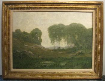 Landscape with a stand of trees by 
																			Robertson K Mygatt