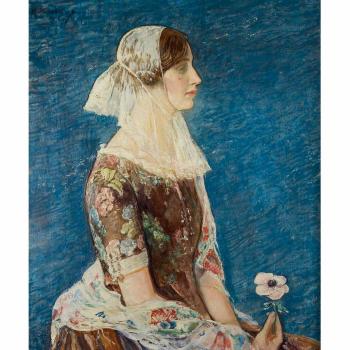 Seated Spanish woman by 
																	Maurice Fromkes