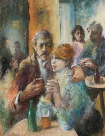 Lovers in the pub by 
																	Alexander Rose-Innes