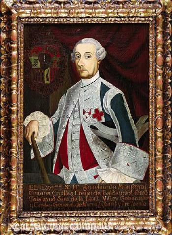 Portrait of Joachin de Montserrat, Marqués de Cruillas by 
																			Andreas de Islas
