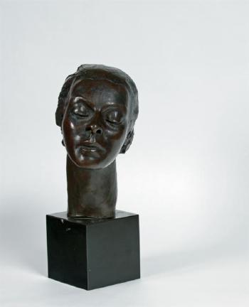 Head of a woman by 
																	Agnes Yarnall
