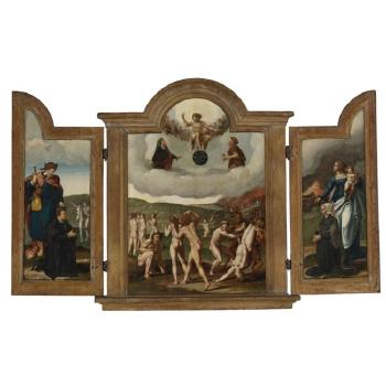 The Last Judgement: A Triptych by 
																	 North Netherlandish School