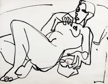 Femme allongée by 
																	Raymond Espinasse