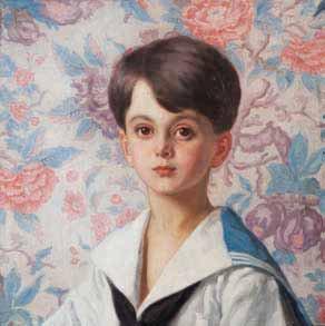 Portrait d'un jeune garçon en marin by 
																	Eugene Pascan