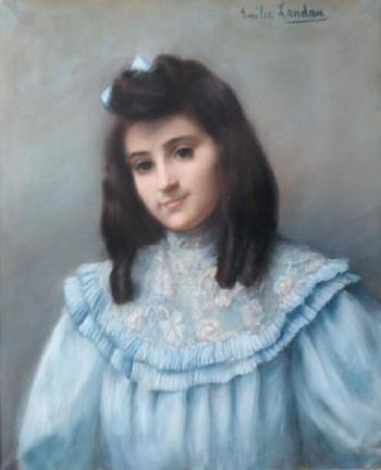 Portrait de jeune fille by 
																	Emile Landau