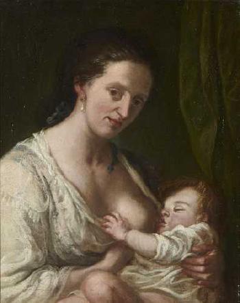 Mutter mit Kind by 
																	Franz Ignaz Oeffele-Piekarski
