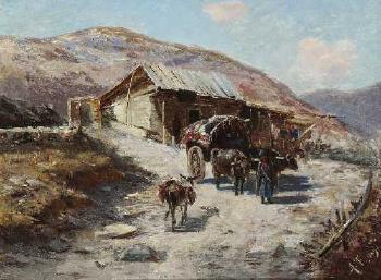 Bauernhaus im Kaukasus by 
																	Alexander Peter Froloff