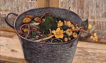 Tub with flowers by 
																	Dirk Berend Nanninga