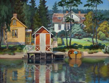 Houses on the shore by 
																	Matti Taskinen
