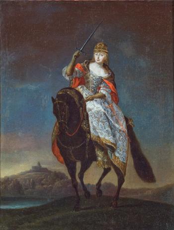Ritratto di Caterina di Russia a cavallo by 
																	Fedor Rokotov