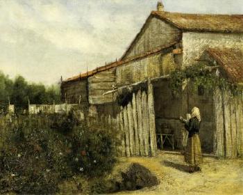 Bauerngehoft in Spanien by 
																	Casimiro Sainz y Sainz
