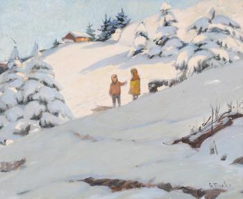 Wintersonne in Arosa by 
																	Georges Troxler