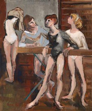 Three girls by 
																	Oldrich Oplt