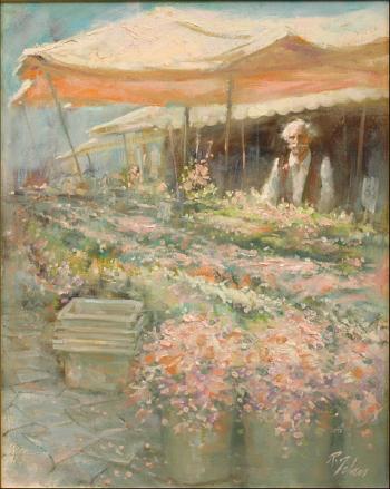 Flower market by 
																	Richard Zolan