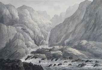Eleven views of the Lake District (one illustrated) by 
																	John Swete
