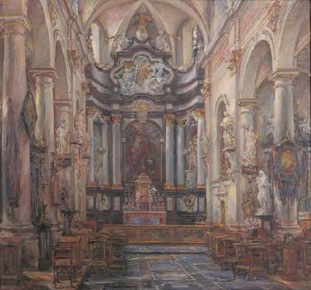 Intérieur de l'église Saint-Gommaire à Lierre by 
																	Frans Ros